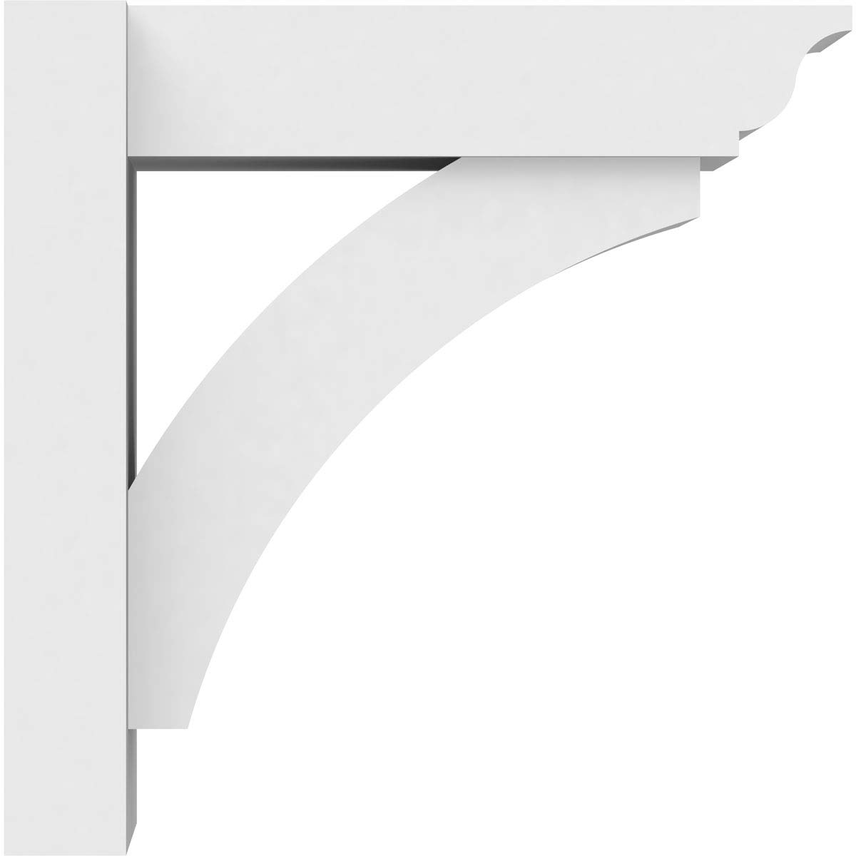 Ekena Millwork OUTP07X14X14THR01 Thorton Architectural Grade PVC Outlooker with Traditional Ends - 7