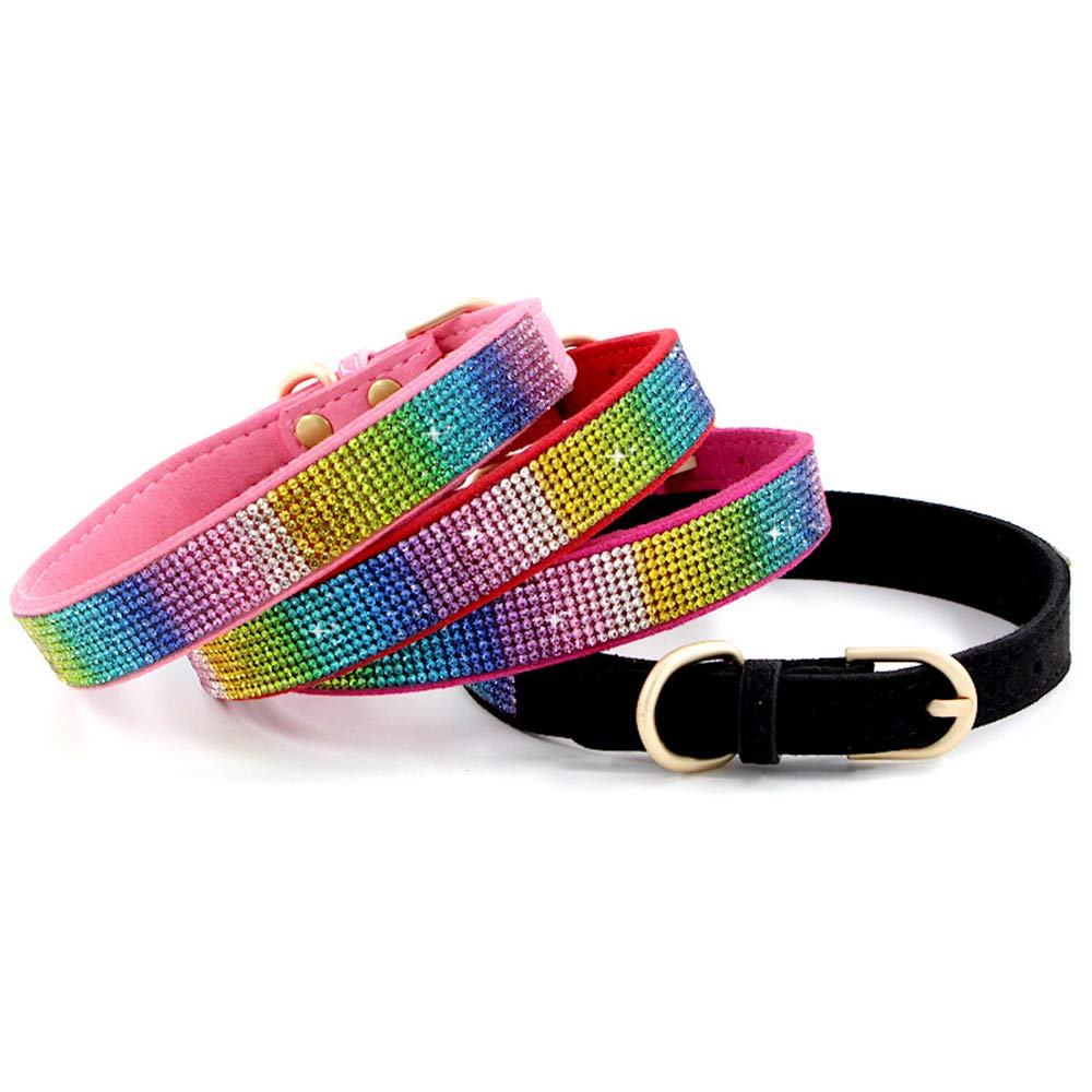 Sparkling Rhinestone Dog Collar for Small, Medium & Large Dogs - Cute Bling Jewelry Pet Collar for Puppies, Cats & Female Pets - Perfect for Princess Pets, Daily Walks & Special Occasions