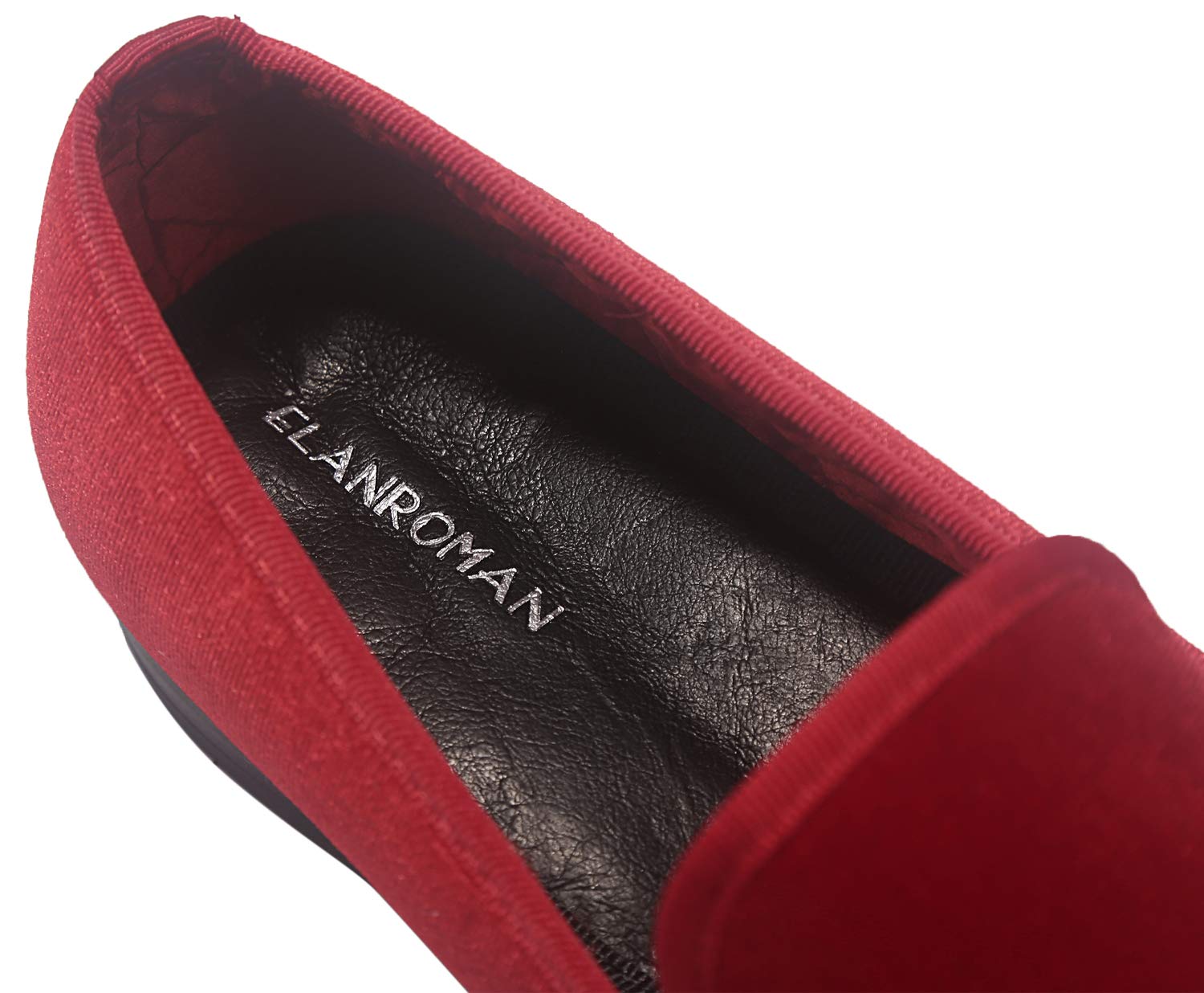 ELANROMAN Men's Velvet Embroidered Loafers - Fashion 1.0 & 2.0 Dress Shoes for Wedding, Prom & Party Occasions | Comfortable Formal Slip-Ons for Groomsmen & Special Events