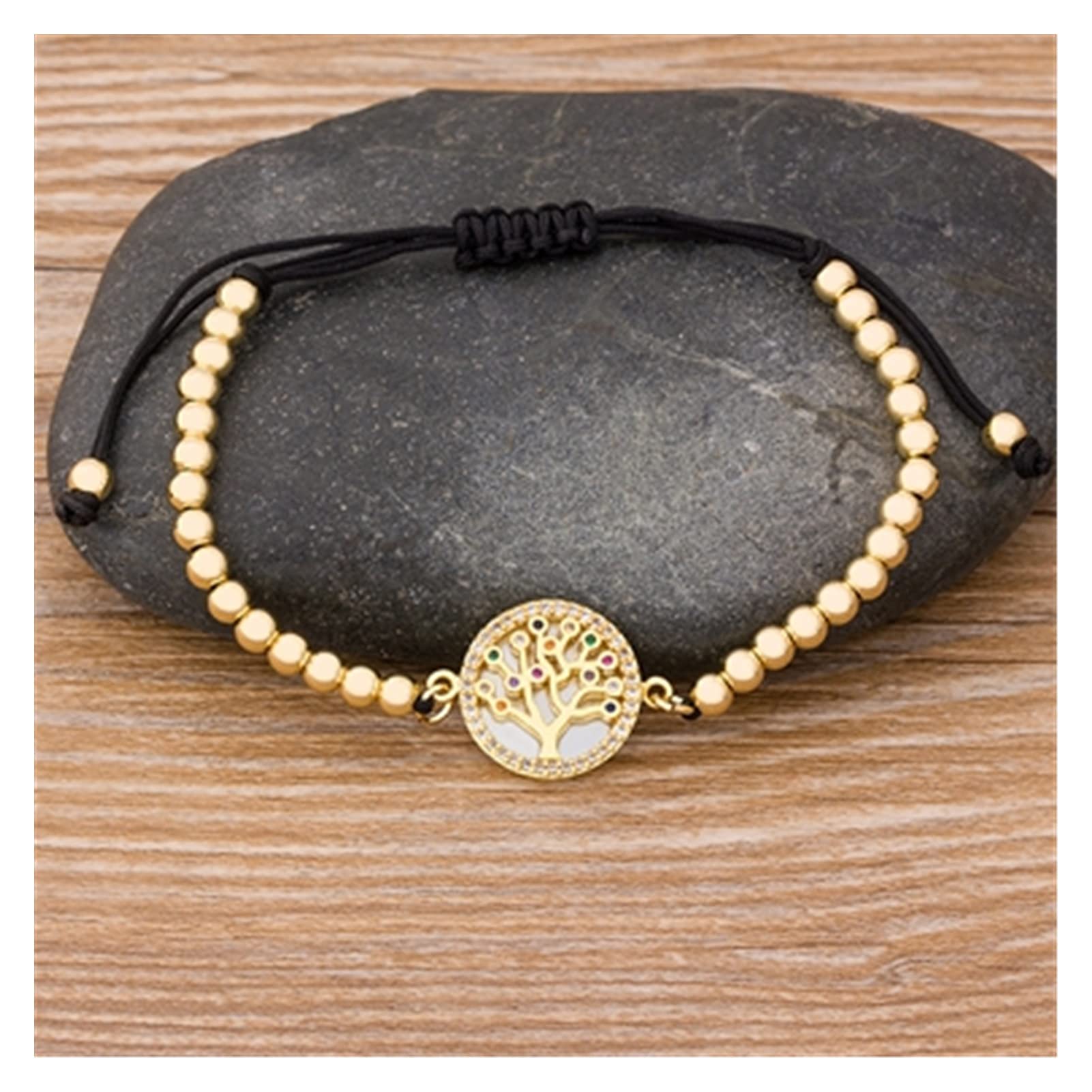 Virgin Mary Bracelet for Women - Adjustable Handmade Crystal Bead Christian Jewelry in Gold & Copper - 9 Classic Styles (B145) - Perfect for Church, Prayer & Everyday Wear