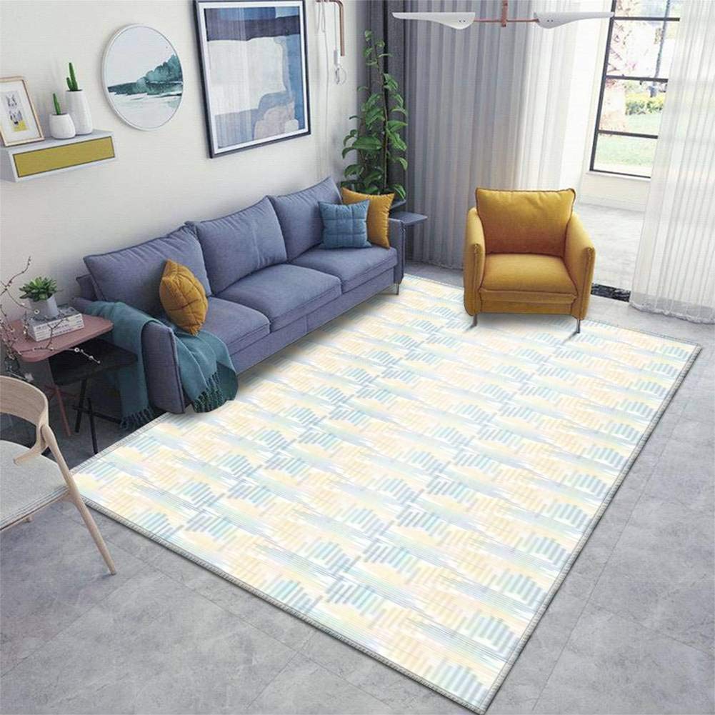 Non-Slip Woven Area Runner Rug Pad with Criss-Cross Design - Thickened Seamless Border Doormat for Living Room, Entryway, Hallway - Perfect for Indoor/Outdoor Use as Floor Carpet or Decorative Throw Rug