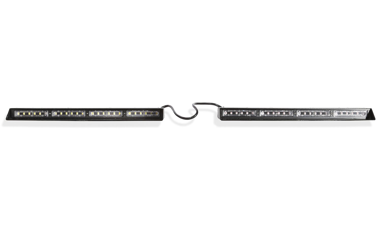 Hunter 3W LED Emergency Vehicle Light Bar - Blue Interior Visor Linear Light for Police, Ambulance, Fire Truck & Security Vehicles - Durable & Bright Warning Light for Emergency Scenes