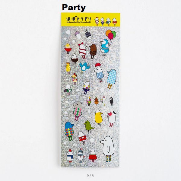 Hobotoridori Stickers - Cute Decorative Stickers for Hobonichi Techo Planner, Journal, and Scrapbooking - Perfect for DIY Crafting, Bullet Journaling, and Planner Decoration