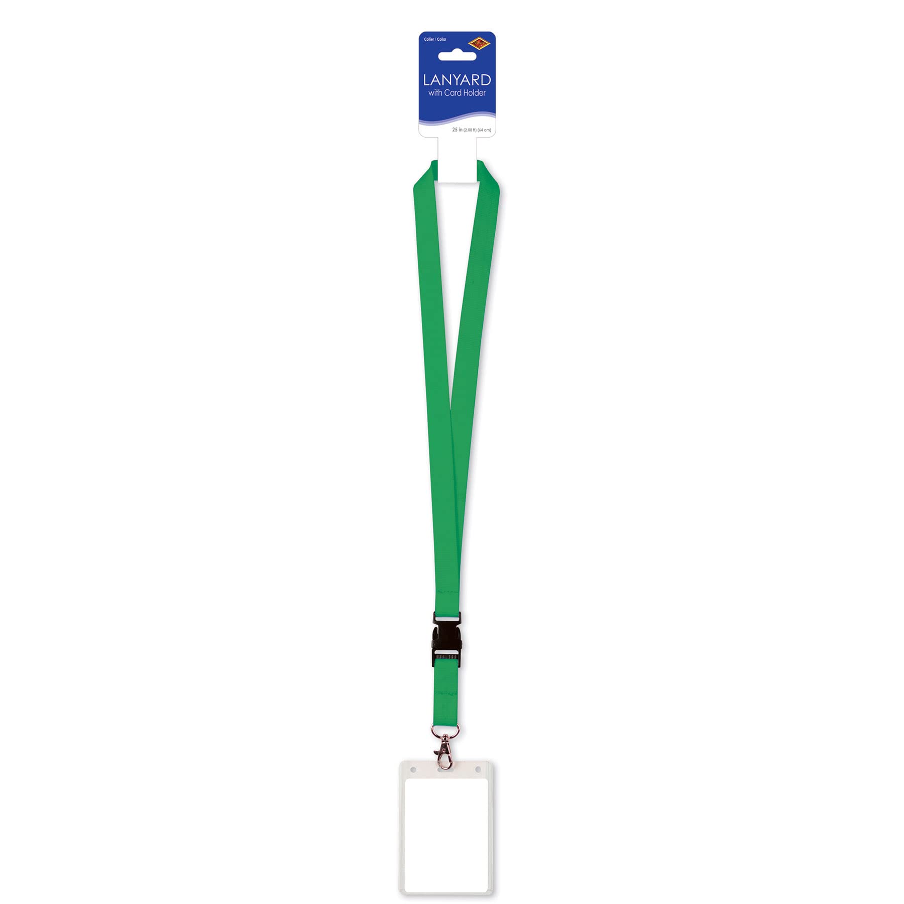 Beistle Green Lanyard with Card Holder - 25