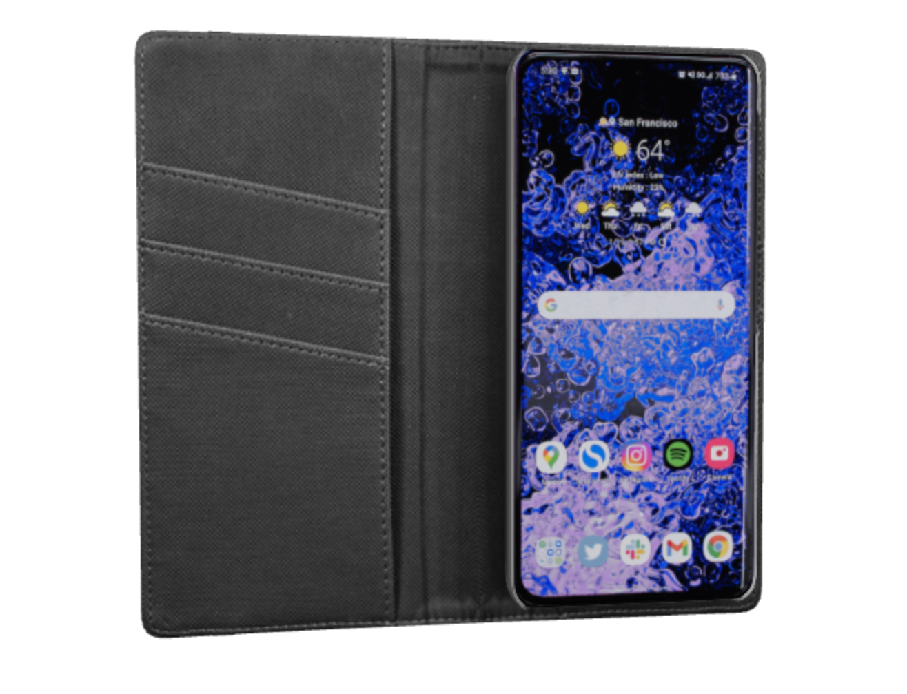 Awapuhi Genuine Leather Wallet Case for Samsung Galaxy - Slim Protective Cover with Card Slots for Daily Use & Travel