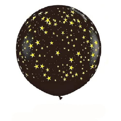 PMU Premium Latex Balloons - 36 Inch Jumbo Onyx Black Balloons (Pack of 12) for Birthday Parties, Weddings, Baby Showers & Events | Indoor & Outdoor Decorations | Made in USA | Perfect for Balloon Arches, Centerpieces & Party Backdrops