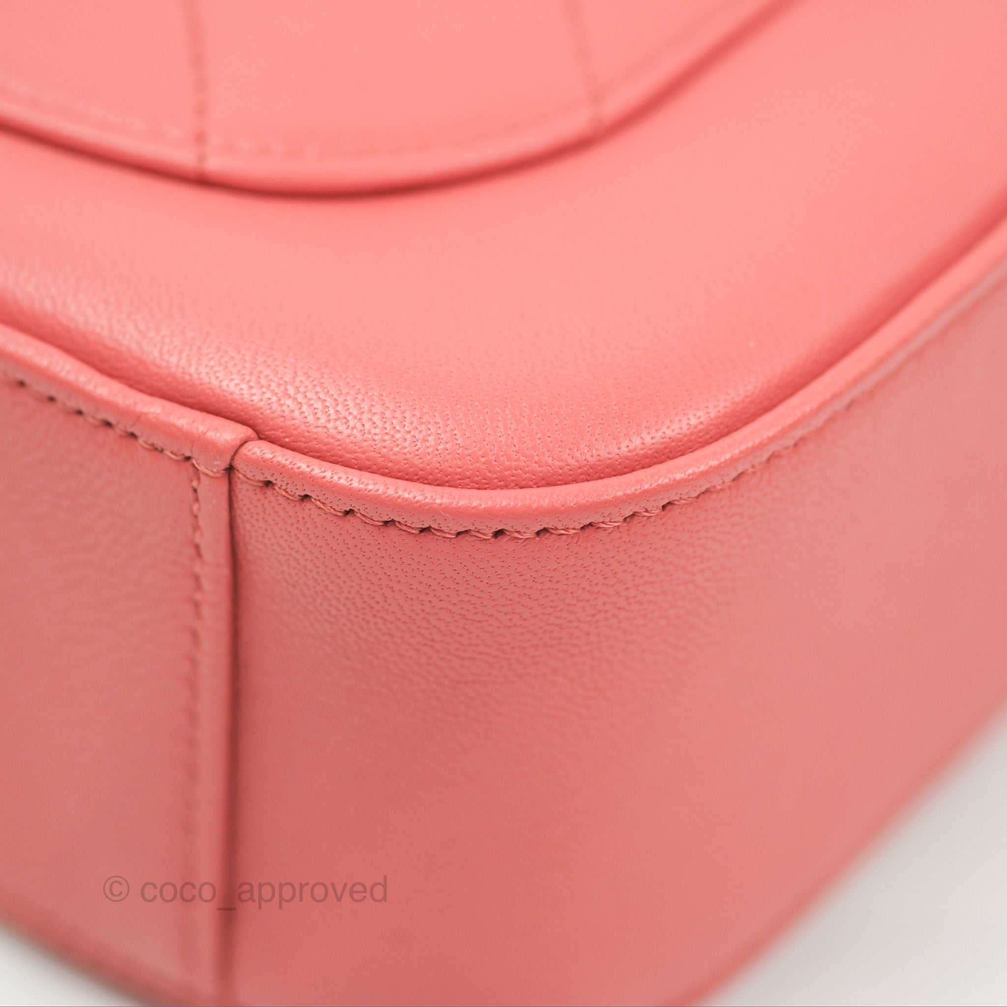 Chanel Pink Goatskin Camera Bag with Aged Gold Chain Strap - Luxury Crossbody Bag for Women, Perfect for Parties & Date Nights