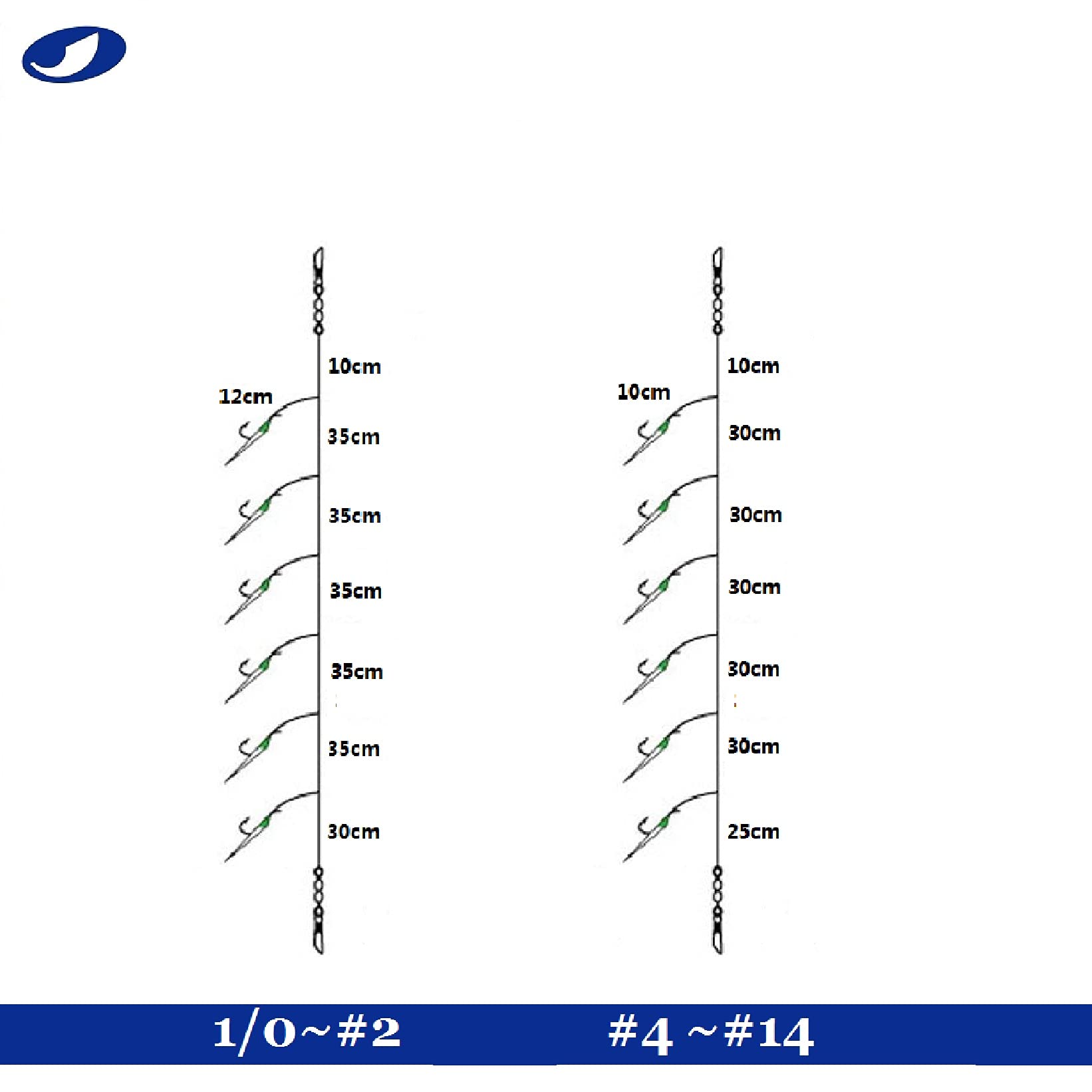 10 Pack OCEAN CAT Fishing Rigs with Pre-Tied Hooks, Glow Beads & High Carbon Steel Hooks - Saltwater & Freshwater Fishing Lures for Bass, Trout, Catfish - Perfect for Night Fishing, Surf Casting & Pier Angling