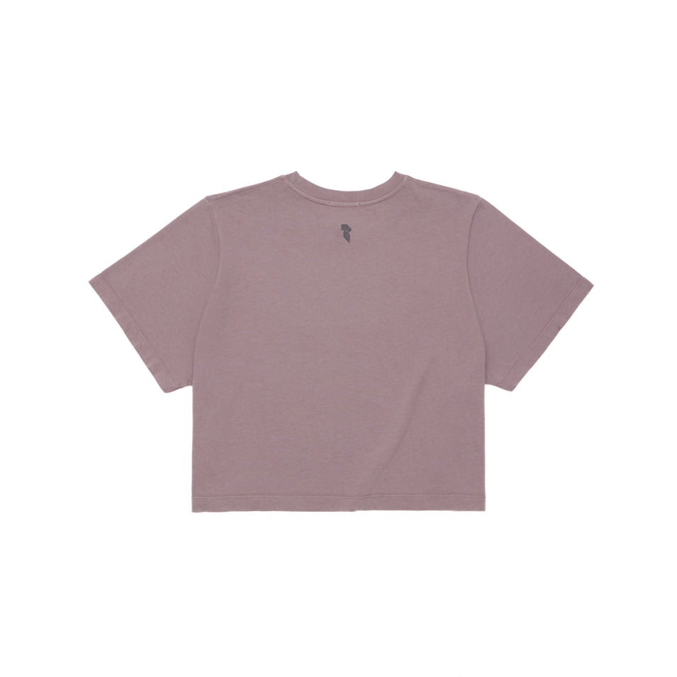 Custom Logo Crop Top - Dust Purple Women's Fashion Tee | Perfect for Casual Wear, Gym & Street Style