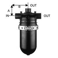 Netafim DF200 120 2-Inch MPT x MPT 120 Mesh Drip Filter - 132 GPM Max Flow Rate for Efficient Irrigation & Water Filtration in Gardens, Farms & Greenhouses