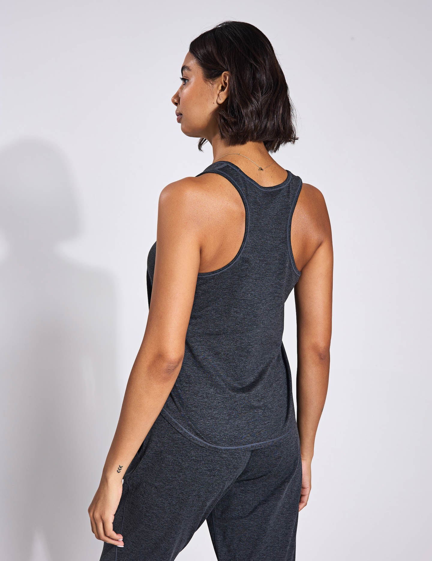 ReSet Relaxed Tank Top for Women - Soft Moon Heather Color - Perfect for Yoga, Gym, and Casual Wear