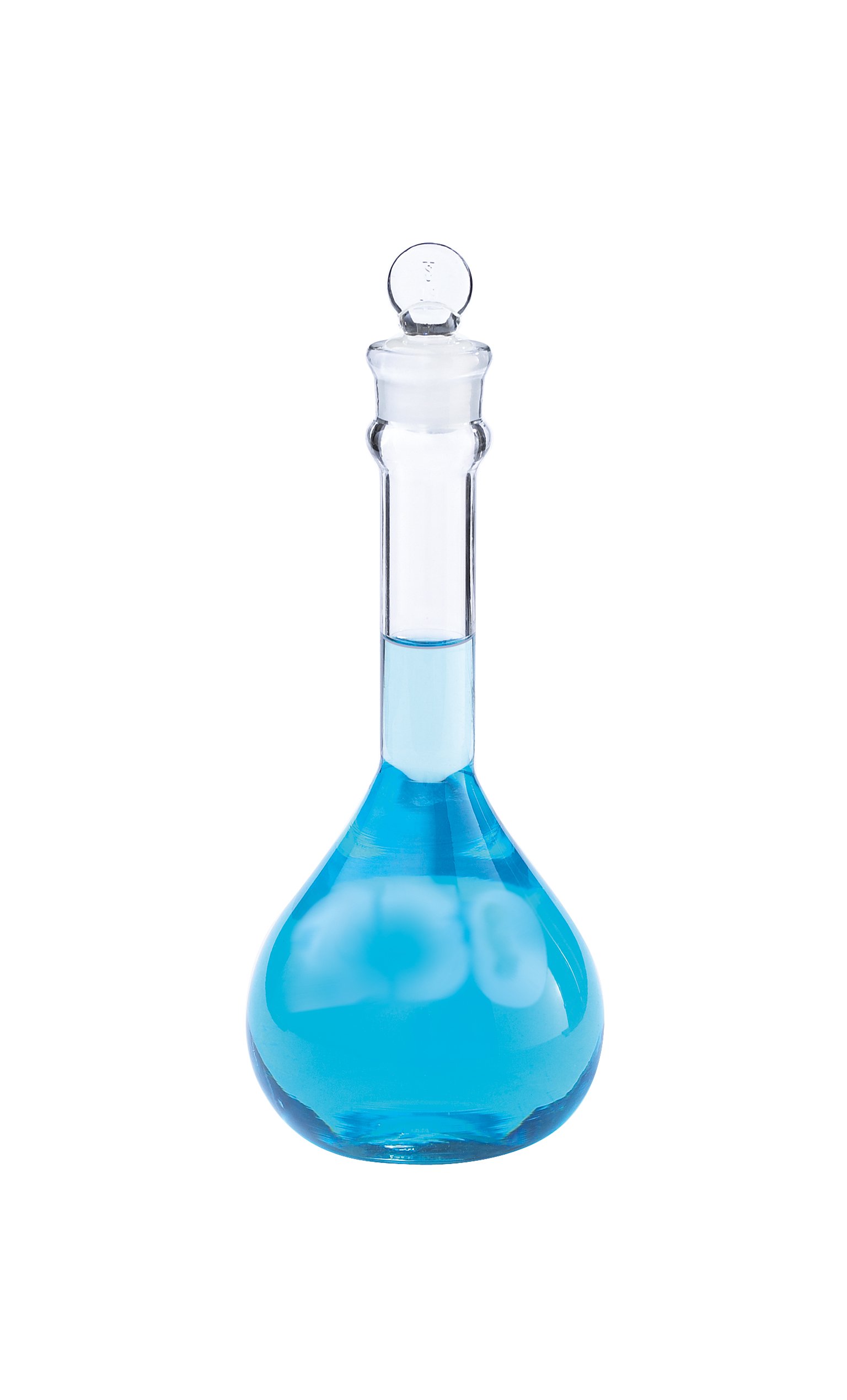 Premium Kimble Borosilicate Glass Class A Heavy-Duty 25ml Wide Mouth Volumetric Flask with Glass Stopper - ±0.08ml High Accuracy - Lab-Grade Chemistry Equipment (Pack of 6) - Ideal for Scientific Experiments, Chemical Mixing & Precise Liquid Measurements