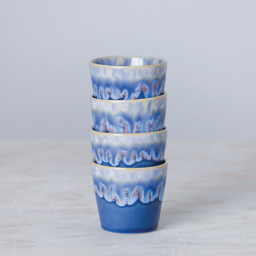 Premium Costa Nova Grespresso Espresso Cups Set - Durable Porcelain Coffee Cups for Home, Cafe & Office Use - Perfect for Espresso, Cappuccino & Latte