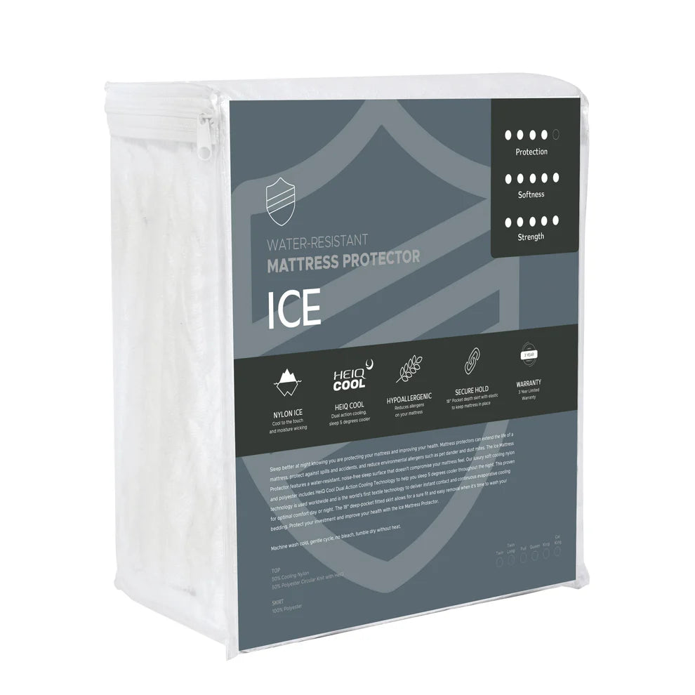 Cooling Ice Mattress Protector - 5-Sided Protection for Hot Sleepers & Night Sweats Relief - Perfect for Summer & Hot Climates