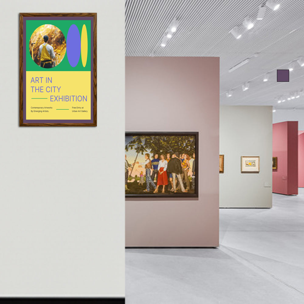 10x12 Designer Wood Snap Frames for Posters - 3 Wide Matboard Display - Perfect for Home Decor, Office Art & Gallery Exhibitions