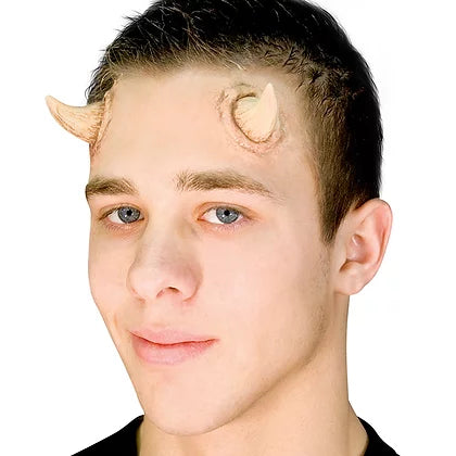 Woochie Universal Small Latex Horns Costume Prosthetic - Perfect for Halloween, Cosplay, and Theatrical Makeup