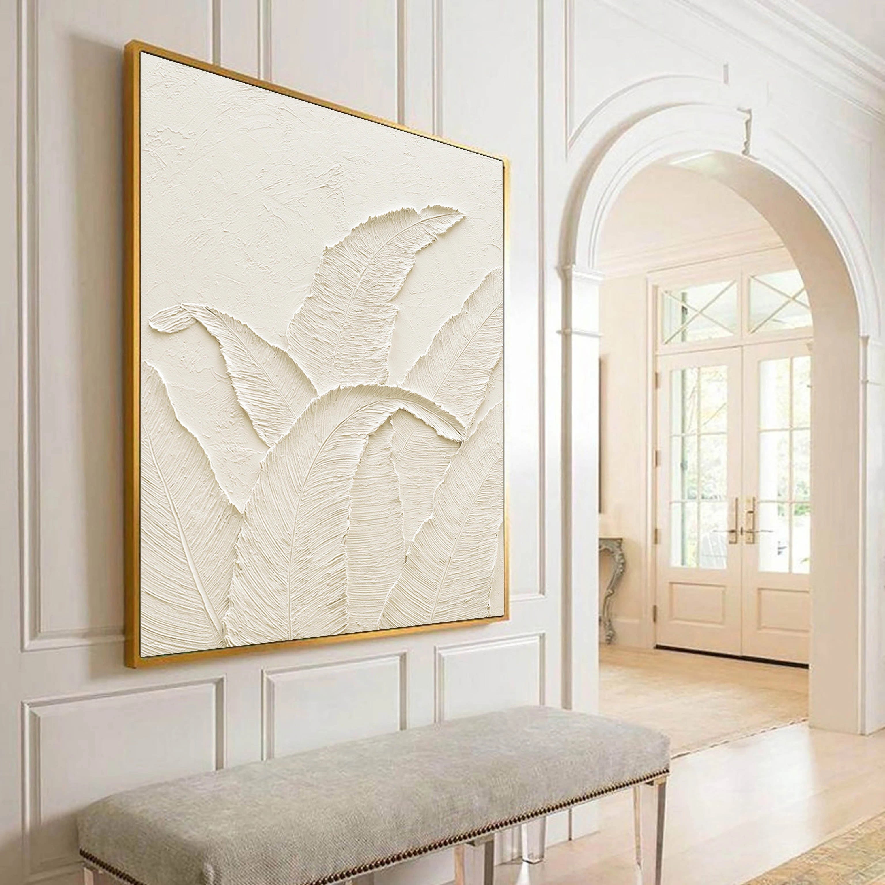Minimalist Textured Plaster Art Painting - Modern Abstract Wall Decor for Living Room, Bedroom & Office | #MM033