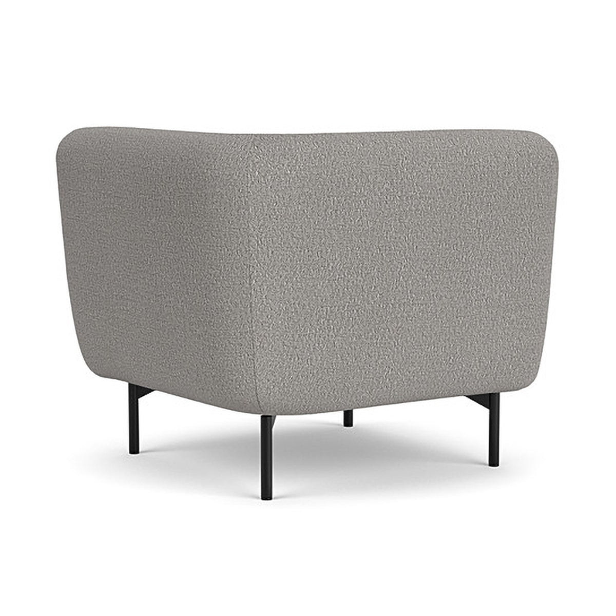 Alfred Boucle Left 1 Seater Modular Sofa - Modern Accent Chair for Living Room, Bedroom & Office - Comfortable Small Space Furniture
