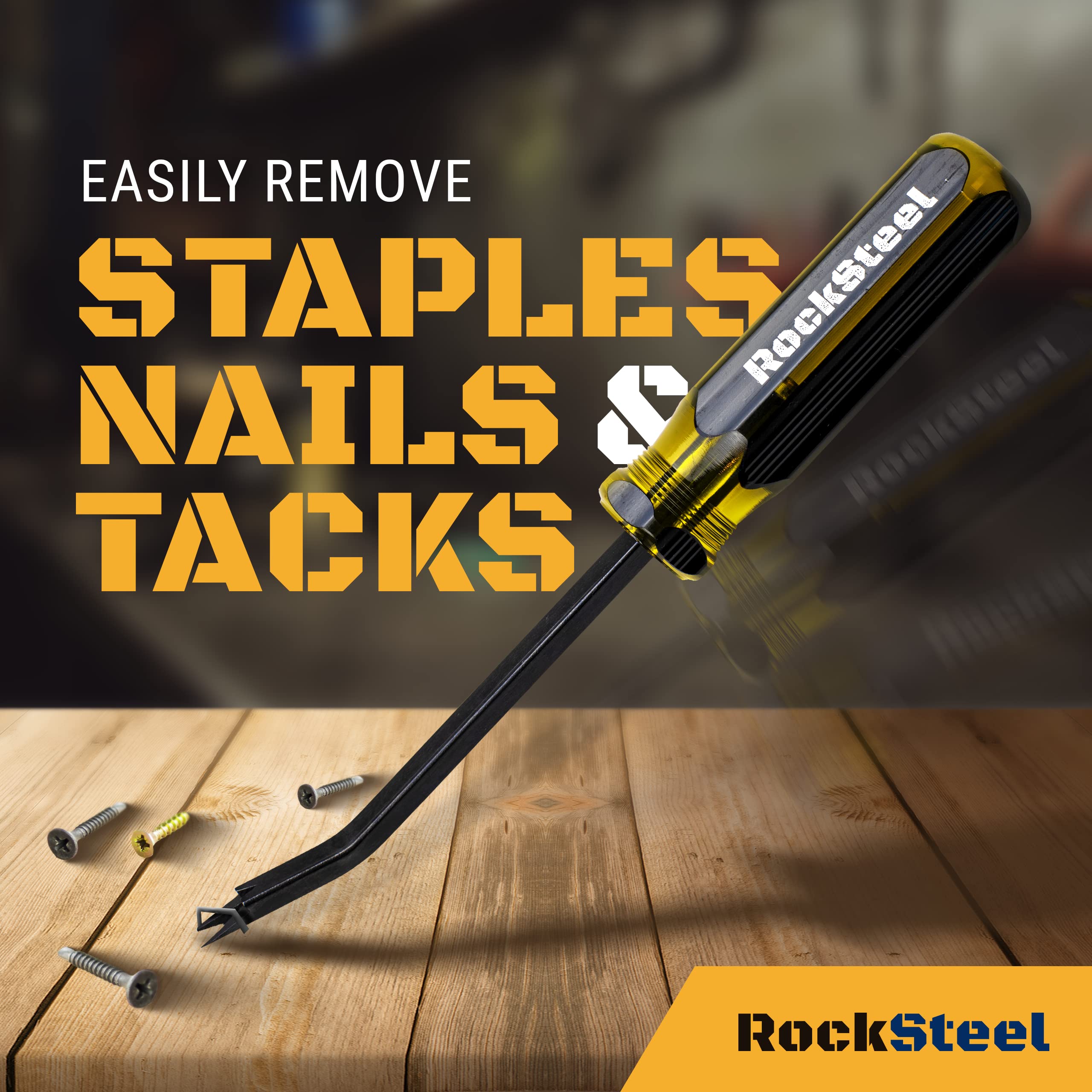 Heavy Duty Upholstery Staple Remover Tool - Professional Staple Puller & Tack Remover for Furniture, Carpet, DIY Projects - Perfect for Upholstery Repair, Home Renovation & Crafting