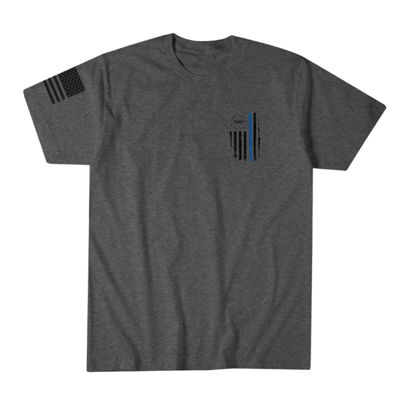Blue Line Police Support T-Shirts for Men - Law Enforcement Apparel - Comfortable Cotton Tees for Police Officers, First Responders & Supporters