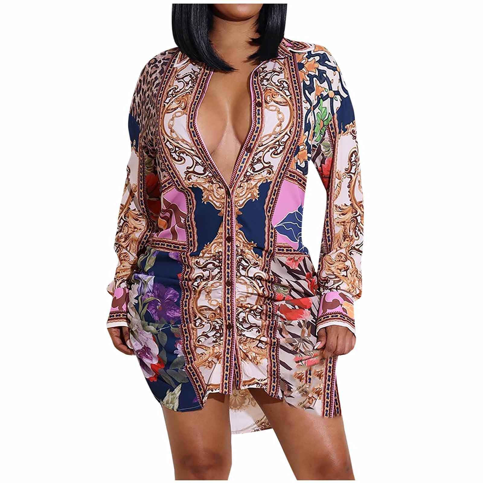 Women's Floral Summer Dresses - Hawaiian Beach Sundress with Pockets | Trendy Casual Outfits for Vacation, Pool Party & Date Night | Lightweight Breathable Sun Dress 2024 Fashion