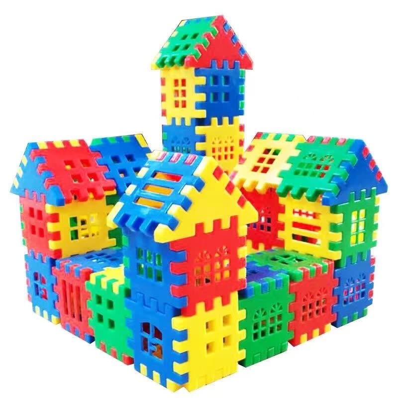DEJUN 100 PCS Interlocking Building Blocks for Kids - STEM Educational Toys for Toddlers, Creative Construction Set for Preschool Learning | Perfect for Classroom, Birthday Gifts & Indoor Playtime