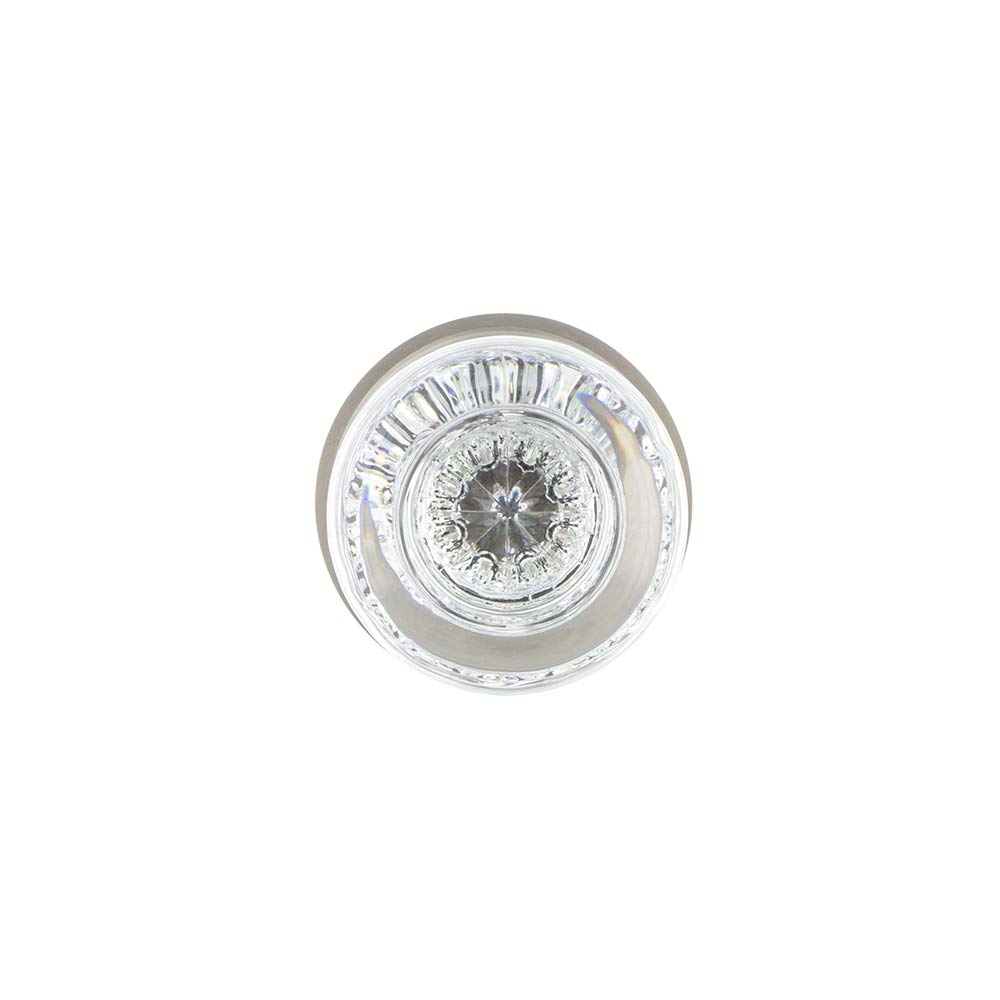 Nostalgic Warehouse 712493 Classic Rosette with Round Clear Crystal Glass Knob - 2.375