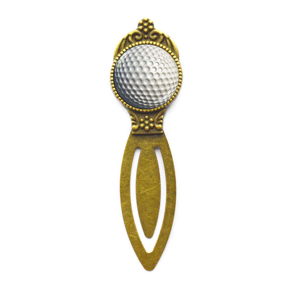 Golf Ball Bookmark - Unique Golf Gifts for Men & Women - Sports Themed Bookmark for Golf Lovers - Perfect Golf Team Gift & Sports Accessories - Great for Reading, Collecting & Golf Enthusiast Gifts (M10)