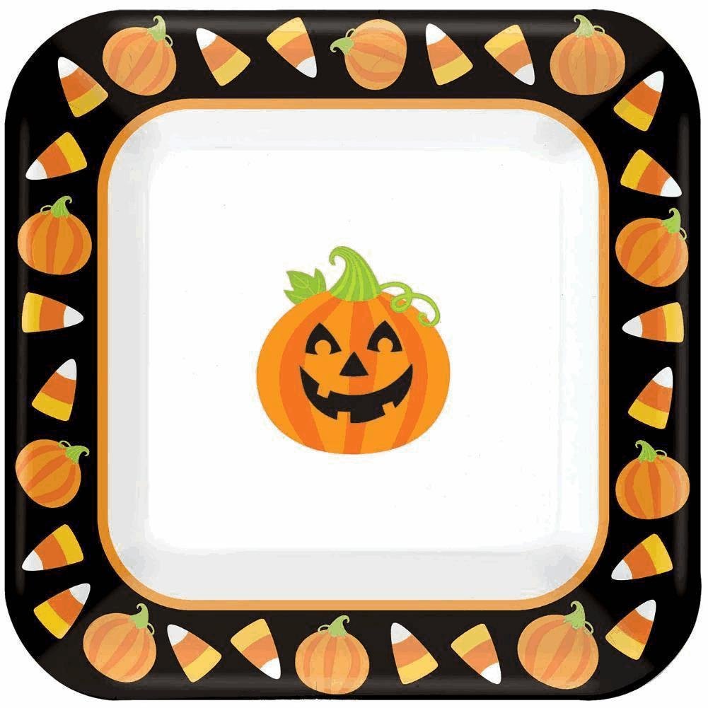 Halloween Party Dinner Plates - 40 Count Disposable Plates for Trick or Treat, Themed Parties & Holiday Gatherings
