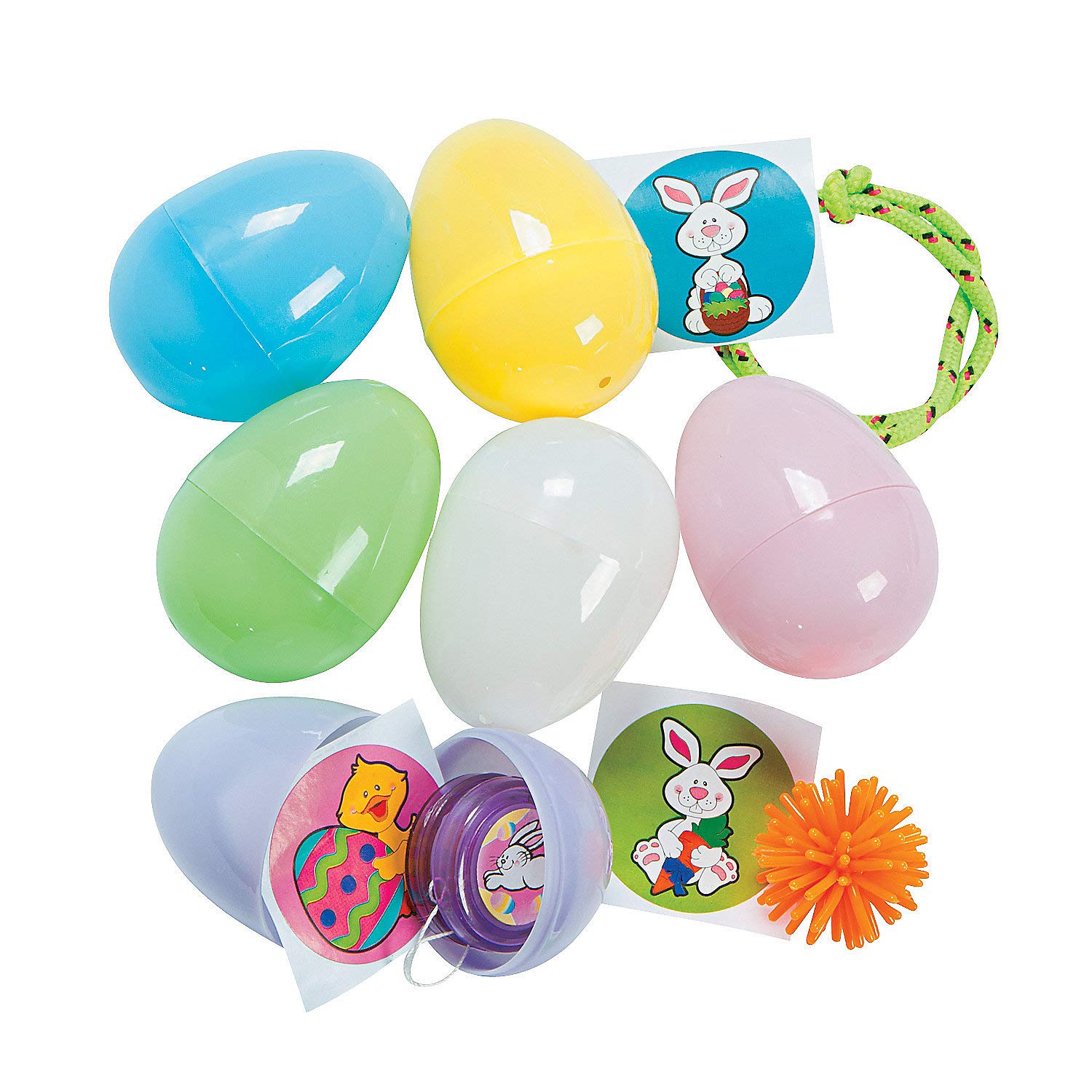 Pastel Easter Eggs with Toys - 2 Dozen for Party & Events