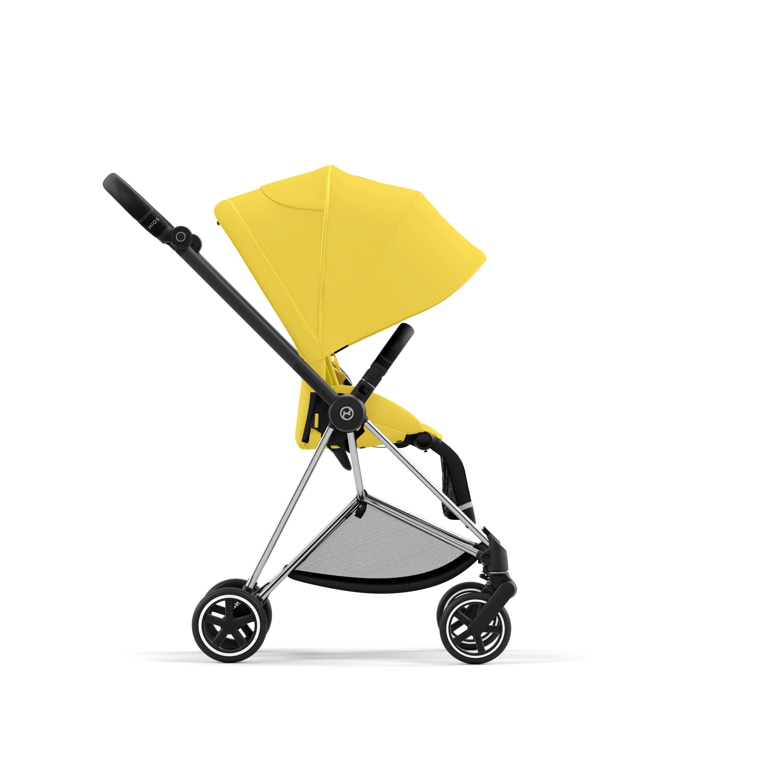 Cybex Mios 3 Complete Stroller in Chrome/Black - Lightweight Luxury Baby Stroller for Urban Travel & Everyday Use