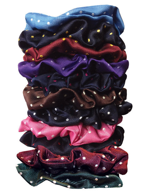Equetech Spot Scrunchie Hair Ties - Soft Elastic Hair Bands for Women & Girls - Cute Printed Scrunchies for Ponytails, Workouts & Everyday Use