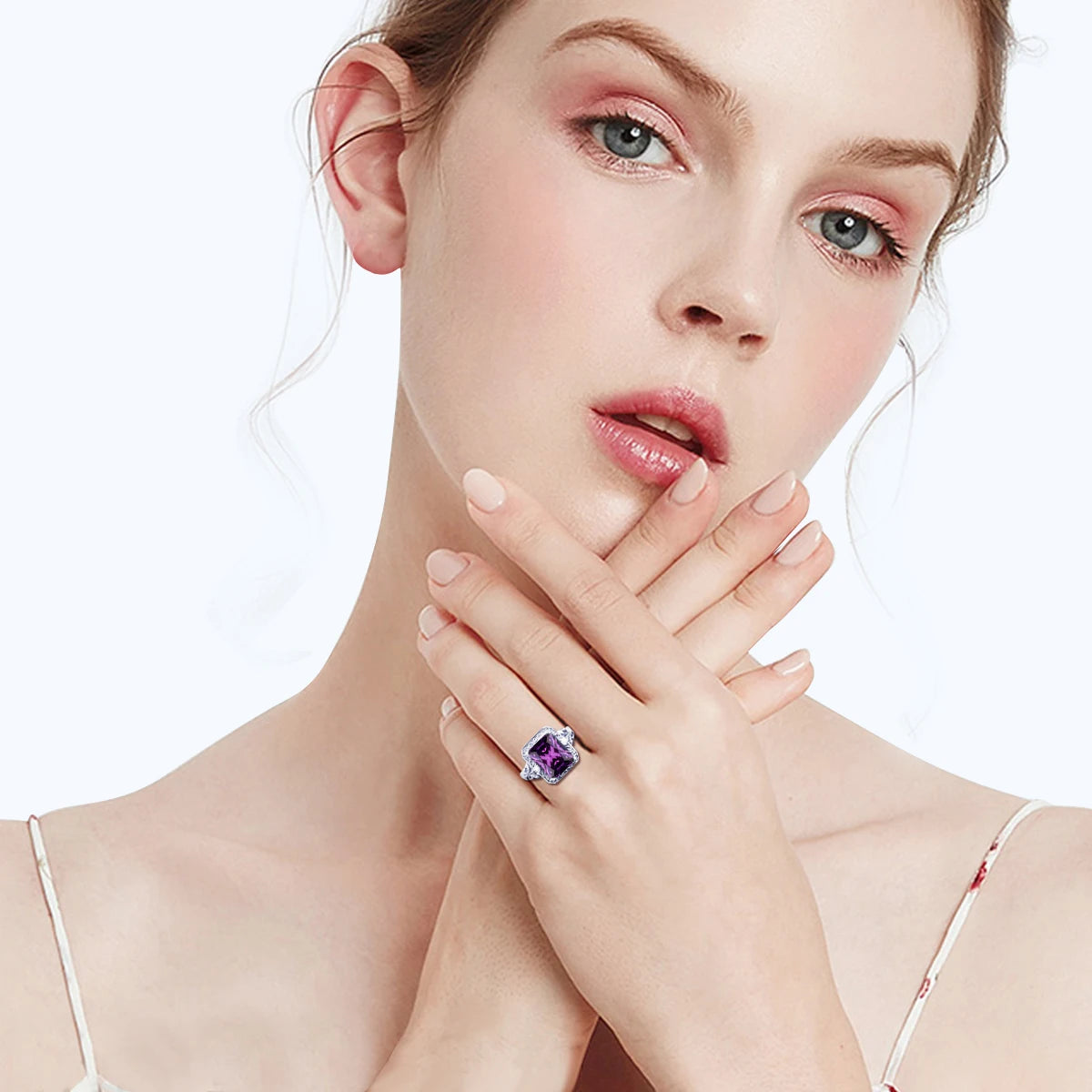 Frozen Patel Ring for Women - Elegant Crystal Wedding Band, Fashion Jewelry Gift for Her - Perfect for Engagements, Anniversaries & Special Occasions