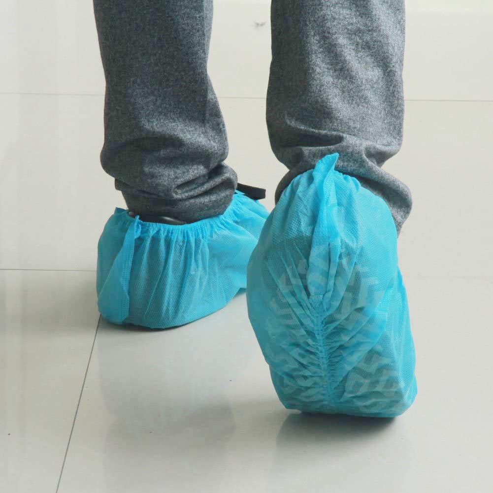 Disposable Shoe Covers X-Large 1000 Pack (500 Pairs) - Non-Slip, Fits Men's Size 14 & Boot Size 13 - Ideal for Hospitals, Construction Sites, Clean Rooms & Home Use