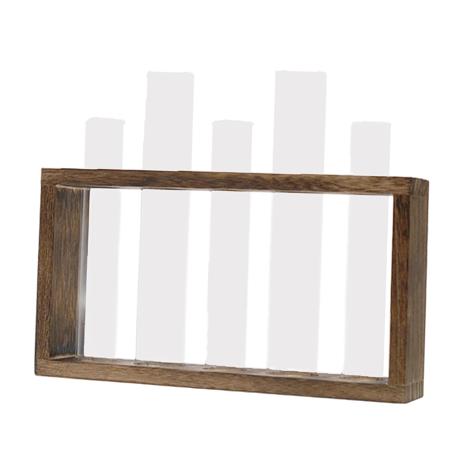 Bothyi Wooden Wall Flower Vase - Tabletop Terrarium Planter for Plants, Succulents & Air Plants | Desktop Garden Decor for Home, Office, Wedding & Indoor Gardening