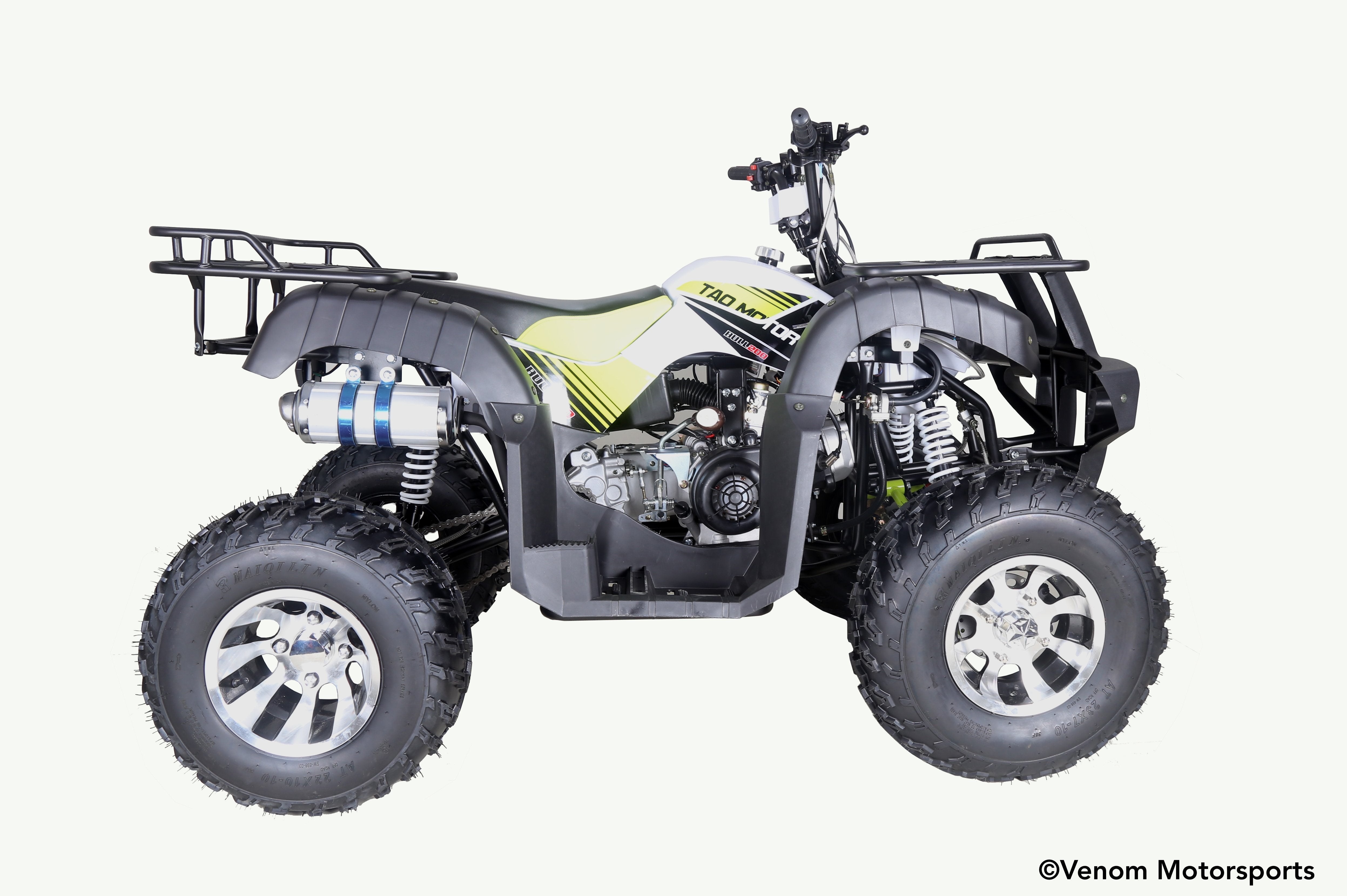200cc Kodiak ATV - Fully Automatic with Reverse Gear | Full-Size Adult All-Terrain Vehicle for Off-Road Trails, Hunting & Farm Work | Powerful 4-Stroke Engine | Durable Steel Frame