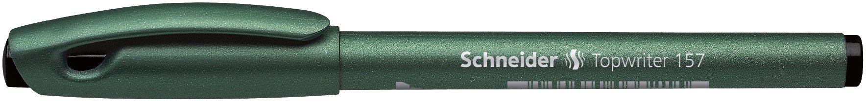 Schneider Topwriter 157 Black Wide Fiber Tip Pen - 0.8mm Round Felt Tip Marker for Writing, Sketching & Bullet Journaling - Premium Quality Office & School Supplies (1-Pack)