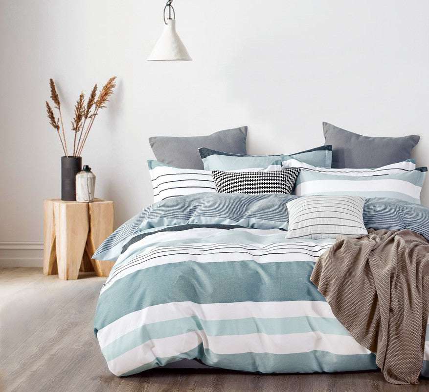 100% Cotton Reversible Duvet Cover Set - Queen Size Bedding with Buttons Closure | Soft Breathable Quilt Cover for All Seasons | Perfect for Master Bedroom, Guest Room & Airbnb