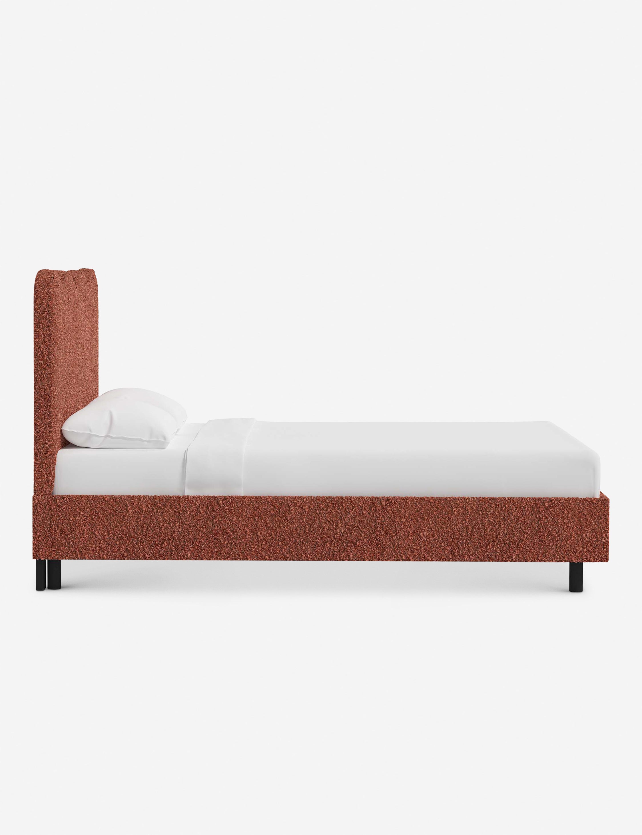 Clementine Platform Bed Frame - Modern Minimalist Wooden Bed with Sturdy Support - Perfect for Bedroom, Guest Room & Small Spaces