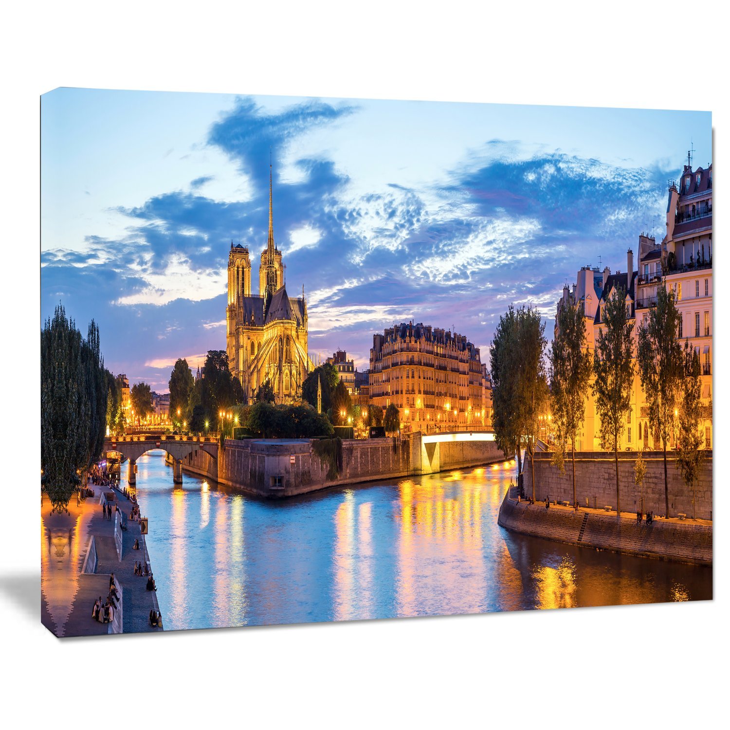 Notre Dame Cathedral Landscape Photography Canvas Art - Stunning Wall Decor for Living Room, Bedroom & Office - Perfect Gift for Home & Interior Design
