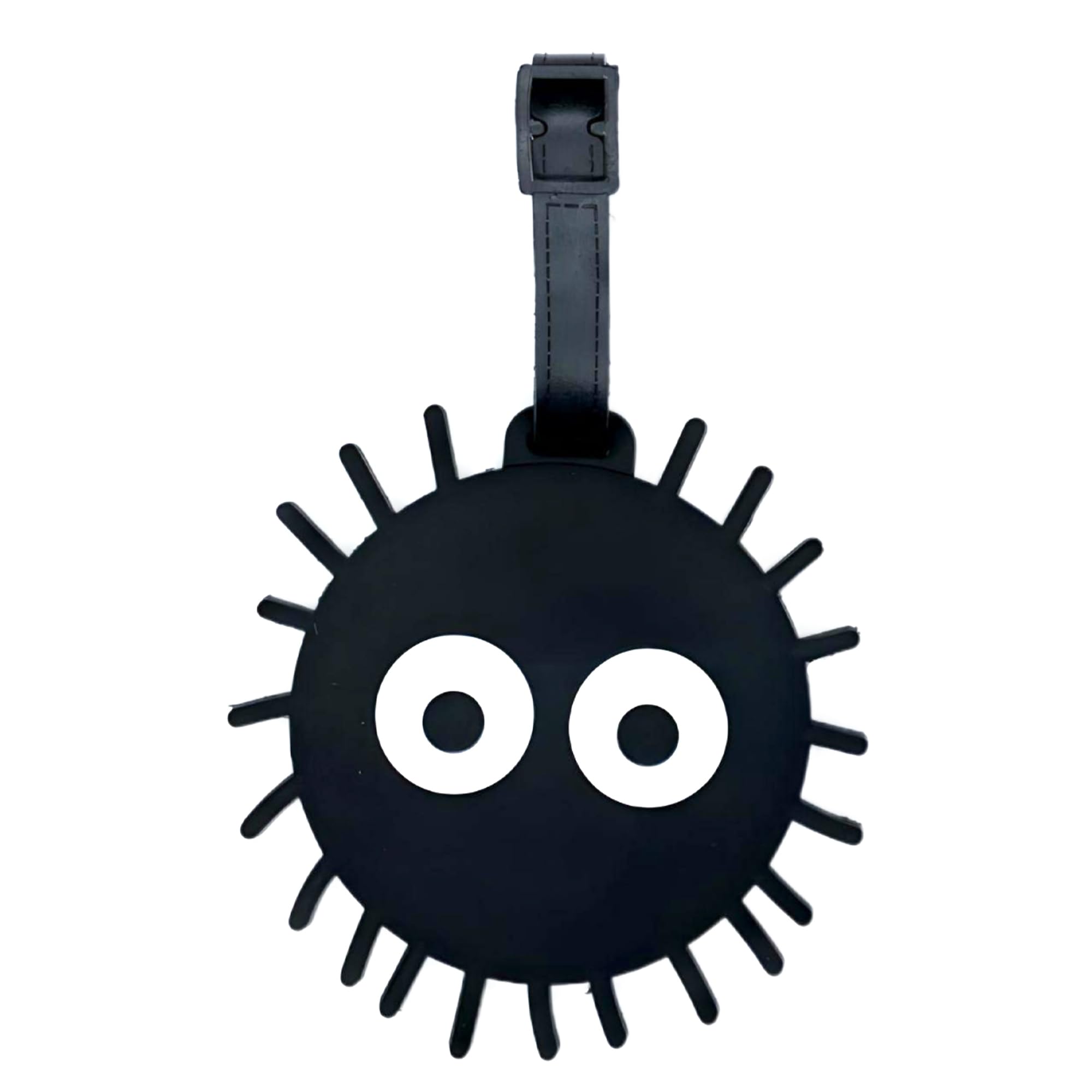Dust Bunny Silicone Luggage Tag - Cute Quirky ID Label for Suitcases, Backpacks & Travel Bags - Fun Travel Accessory for Teens & Adults - Perfect for Airports, Vacations & Business Trips