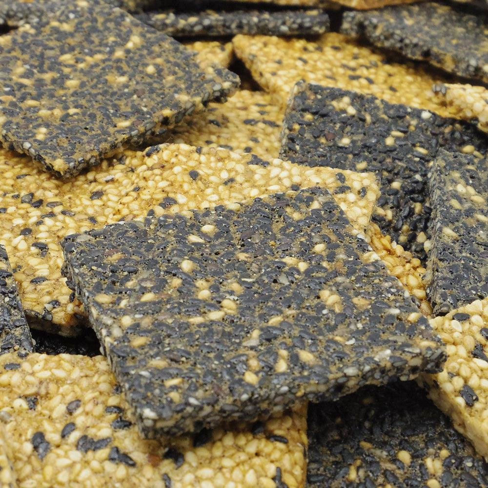 Premium Black & White Sesame Cookies - Manten Goma Sablé (6 Cookies per Pack, 3 Packs) - Perfect for Tea Time, Gifts & Asian Snack Lovers