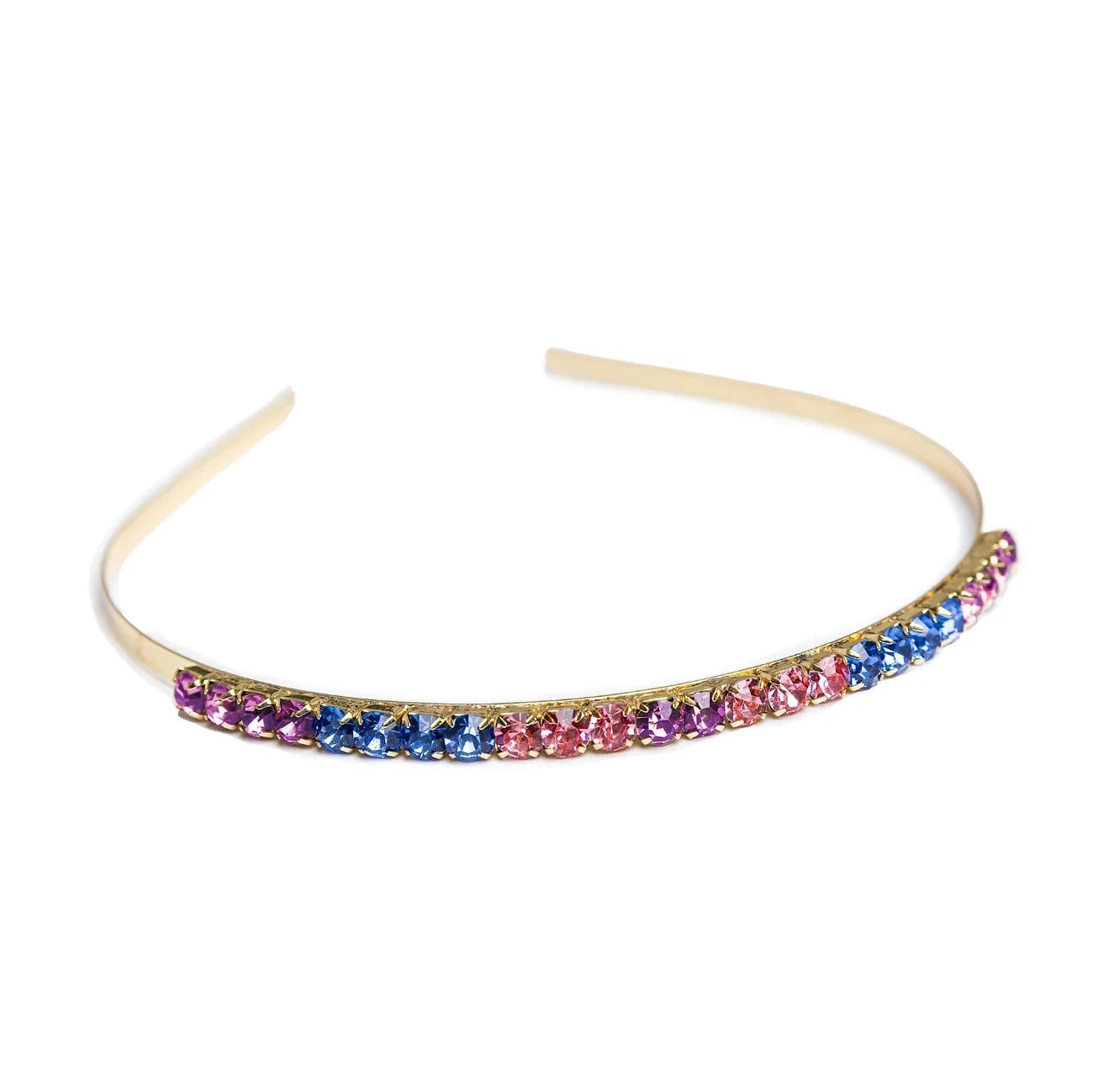 Great Pretenders Boutique Chunky Gem Multi Headband for Girls - Sparkling Hair Accessories for Parties, Weddings & Dress-Up Play | Kids Fashion Headpiece