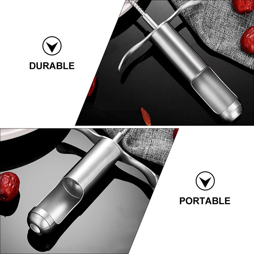 1pc Stainless Steel Fruit Corer Tool - Red Dates Core Remover, Jujube Pitter, Kitchen Gadget for Easy Fruit Seed Removal - Perfect for Baking, Cooking & Food Prep