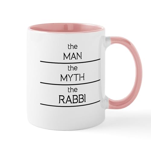 White/Pink Inside - The Man The Myth The Rabbi Mugs