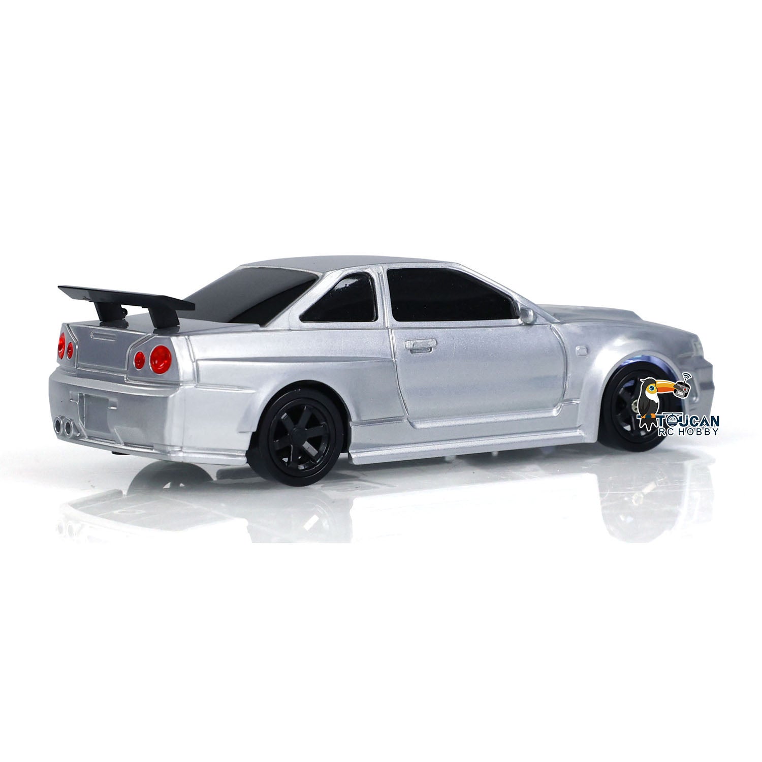 1:43 TOUOCAN HOBBY Plastic Mini Drift RC Car - Remote Control Race Car Toy with LED Lights & Traffic Safety Cones (11x4.5x3cm) - Perfect for Indoor Racing, Kids Birthday Gifts & RC Car Enthusiasts