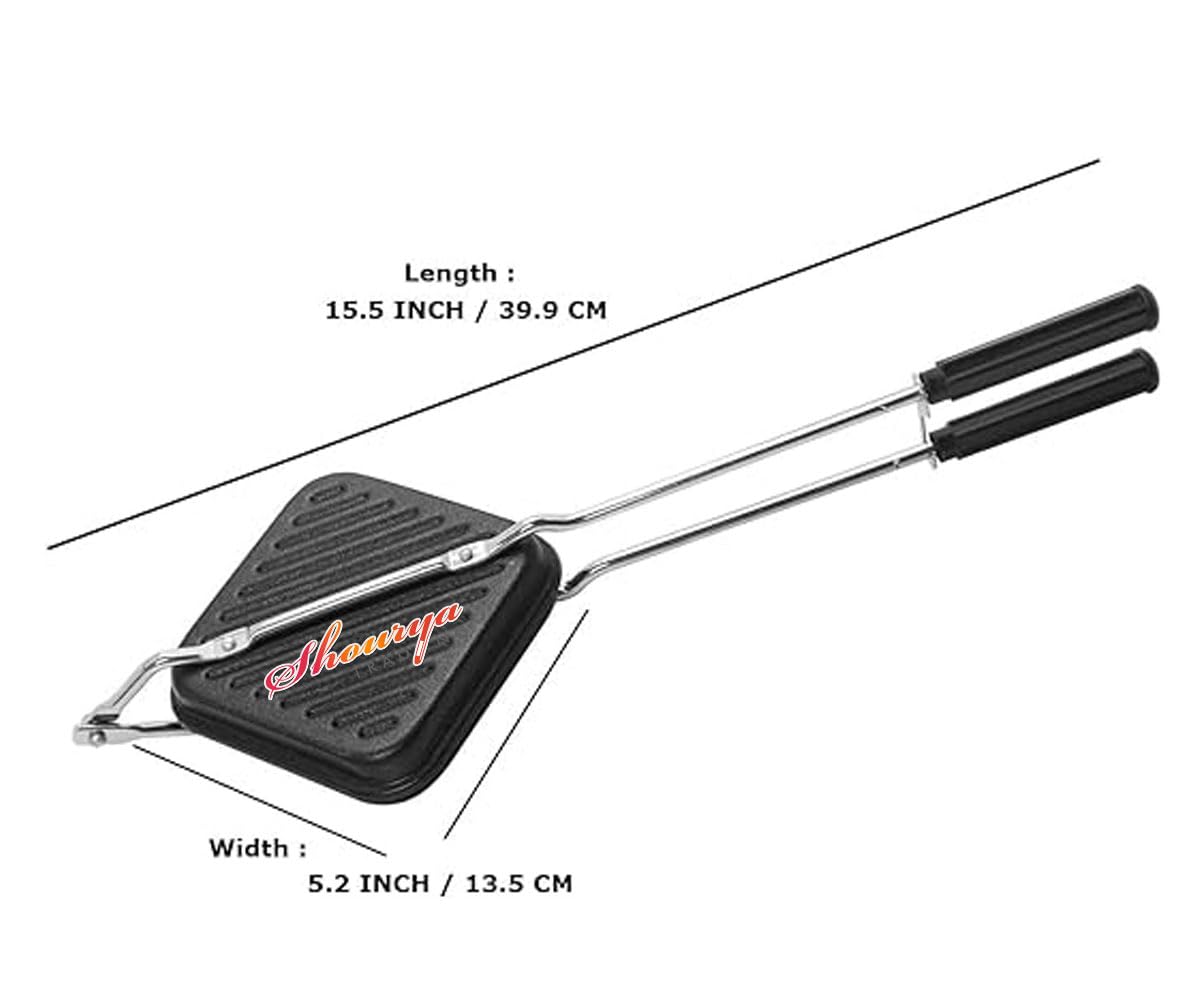 Nonstick Sandwich Maker & Grill Toaster - 4-Slice Panini Press for Breakfast, Lunch & Snacks - Perfect for Grilled Cheese, Paninis & Quick Meals at Home or Office