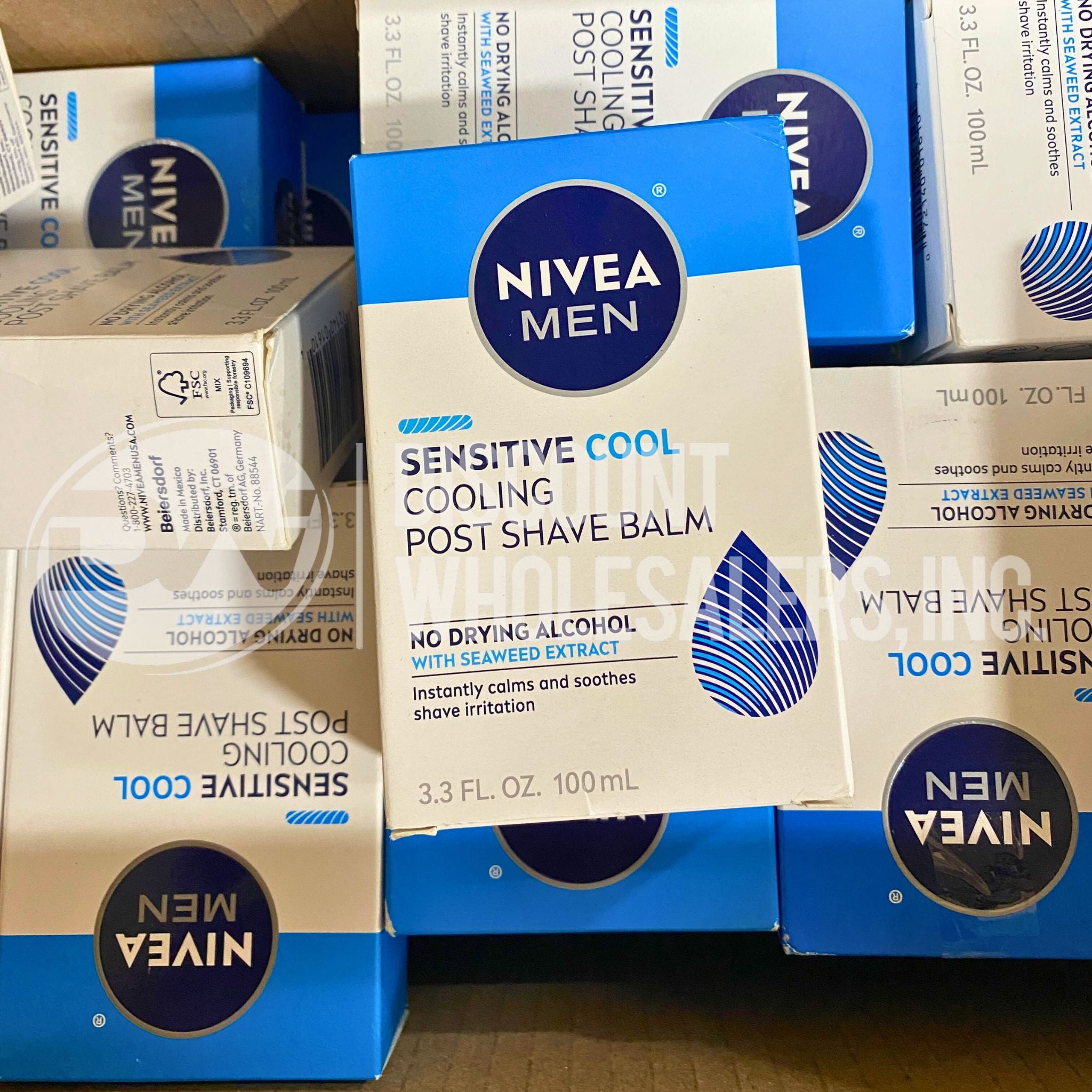 Nivea Men Sensitive Cool Post Shave Balm - Alcohol Free, Soothing After Shave Lotion for Sensitive Skin (50 Pcs Bulk Pack) - Perfect for Daily Shaving Routine & Post-Shave Care