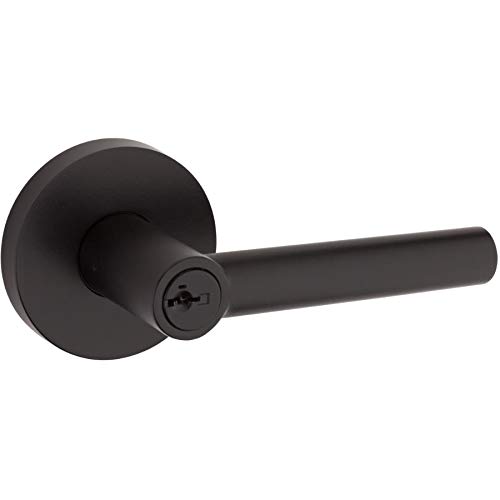 Weiser Modern Milan Smart Key Entrance Leverset - Matte Black Finish | Keyless Entry Door Handle | Secure & Stylish for Homes & Offices