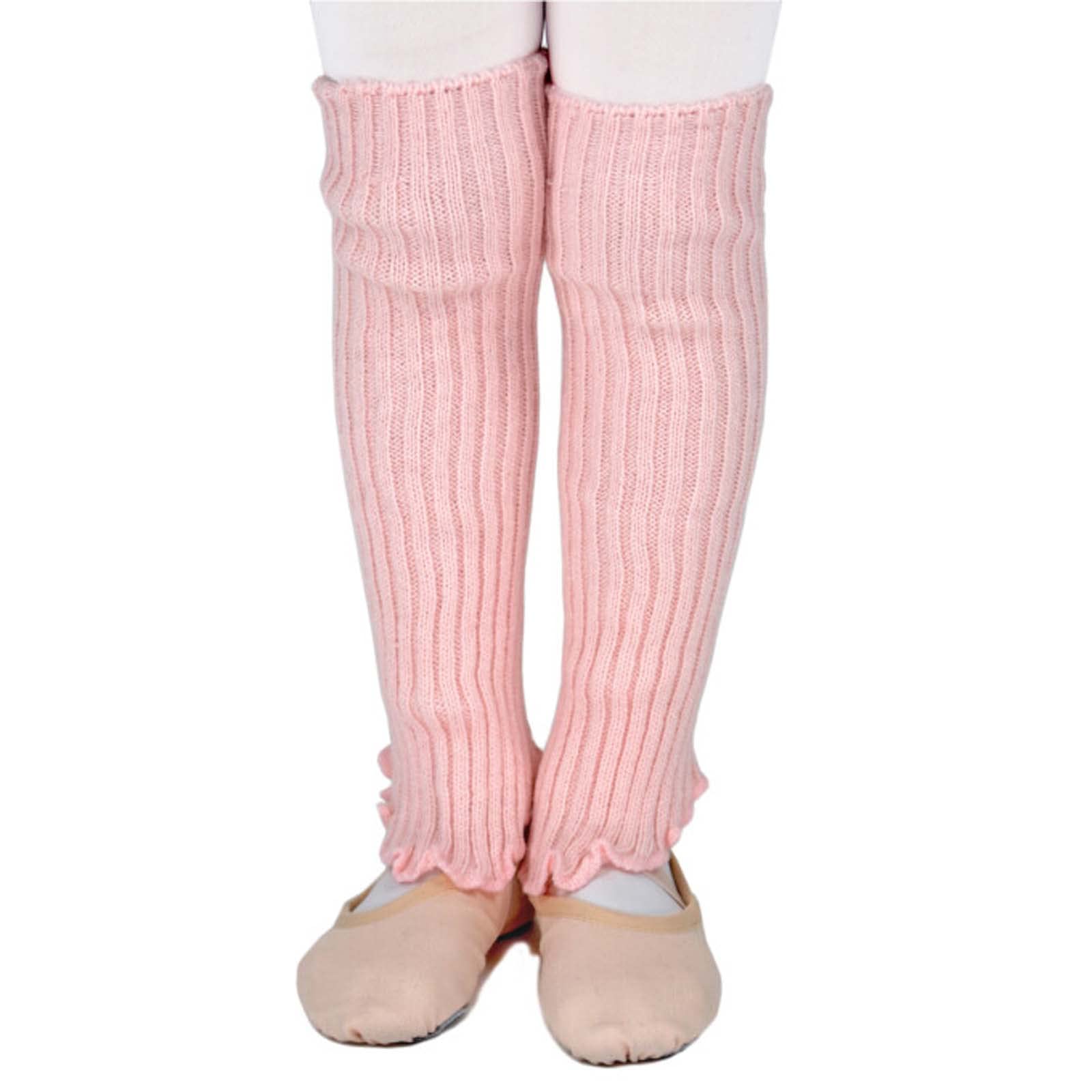 DANCEYOU Ballet Leg Warmers for Girls Toddler Teens - Knitted Stirrup Ankle Warmers for Dance Practice, Yoga, Sports, and Casual Wear - Perfect for Ballet Class, Gym, and Winter Outfits